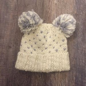 Kimchi Blue Chunky Knit Double Pom Pom Beanie
